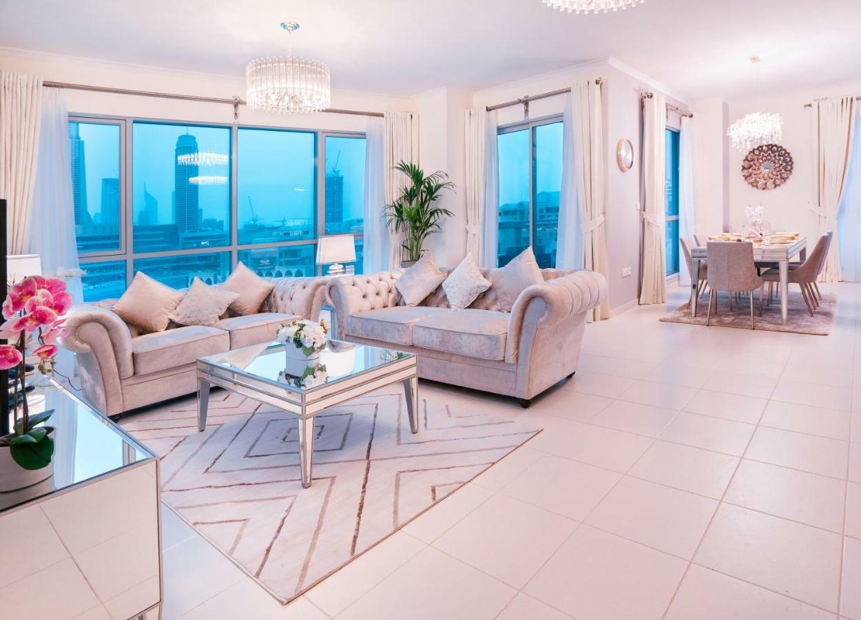 Elite Royal Apartment - Full Burj Khalifa & Fountain View - 2 Bedrooms And 1 Open Bedroom Without Partition Дубай Экстерьер фото